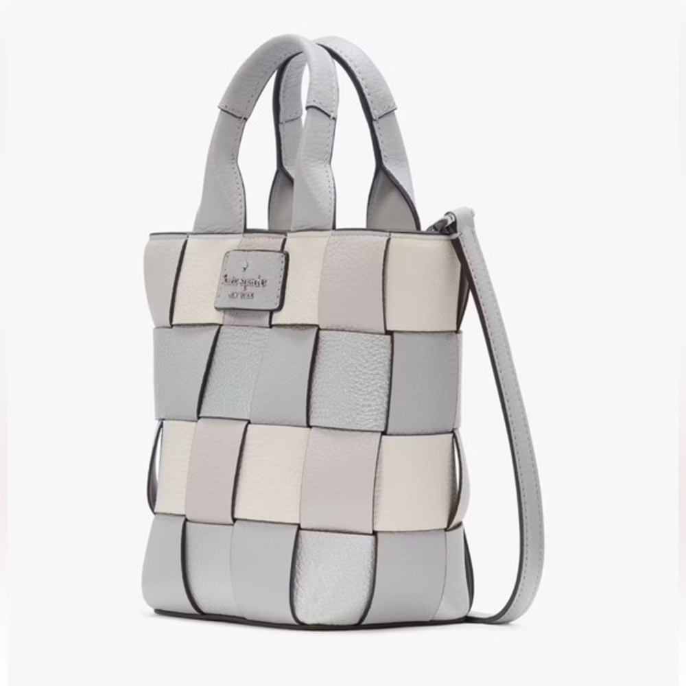 NWT KATE SPADE‎ NY Basket Metallic Mini Leather Tote - Picture 2 of 6